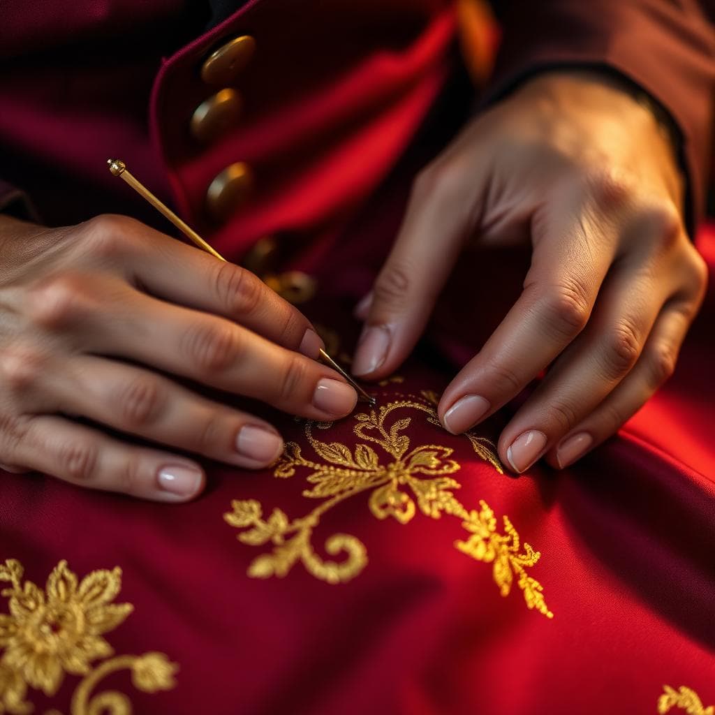 Master tailor stitching
